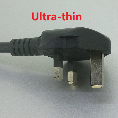 UK AC Power Cord-Ultra-Thin